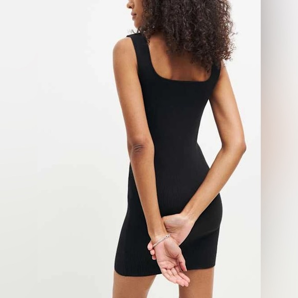 NWOT Reformation Marcel Cotton Ribbed Mini Dress - Picture 4 of 7